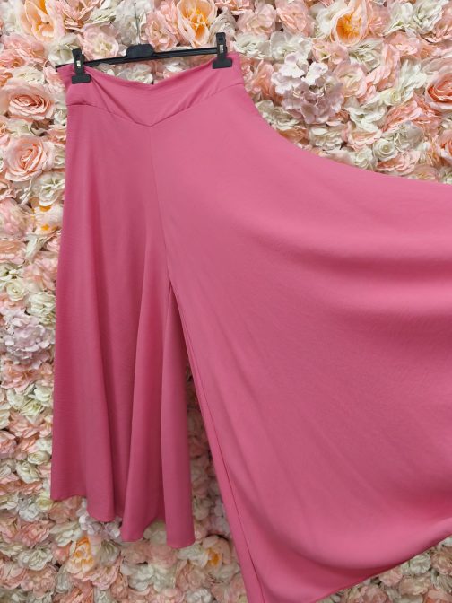 Pantalón curvy palazzo fucsia - Imagen 3