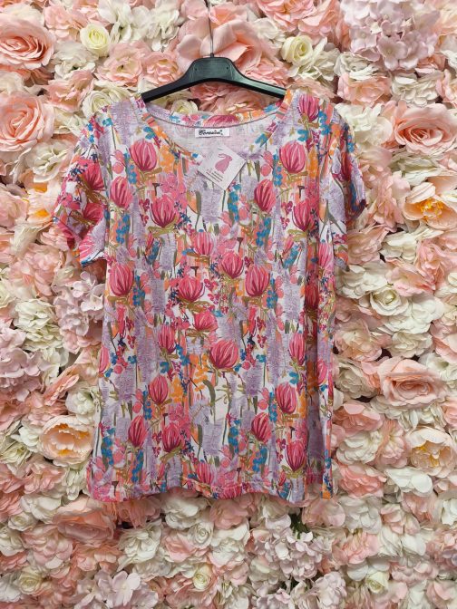 Camiseta tulipanes