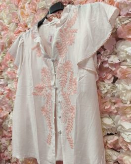 Blusa bordada romántica
