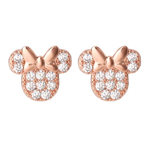 Pendientes plata baño de oro Minnie