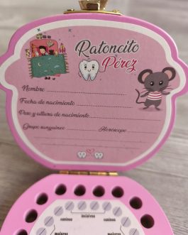 Caja guarda dientes ratoncito Pérez