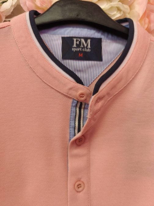 Polo rosa hombre - Imagen 4