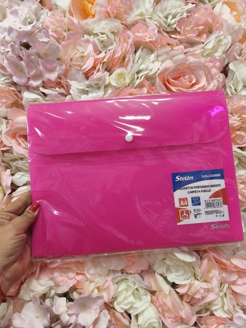 Carpeta fuelle fucsia
