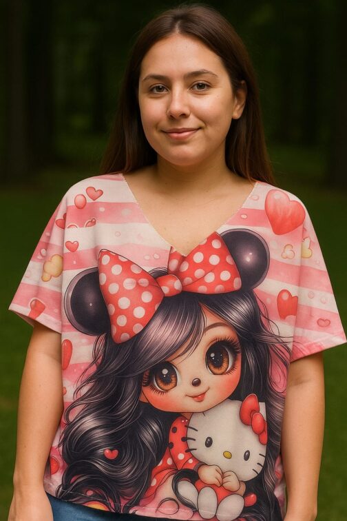 Camiseta Minnie con Hello Kitty - Imagen 3