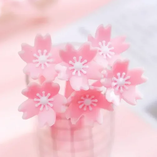Bolígrafo flor sakura rosa - Imagen 4