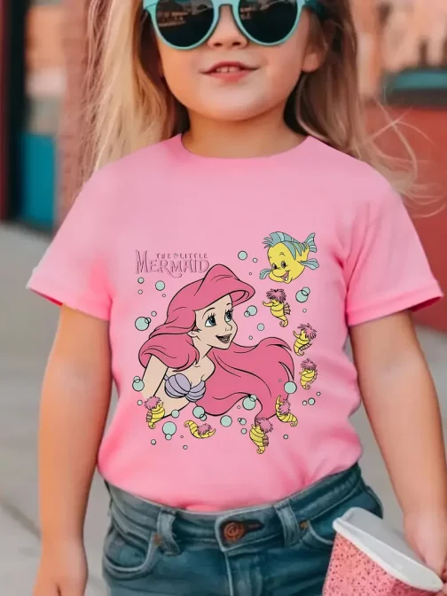 Camiseta niña Ariel La sirenita - Imagen 3