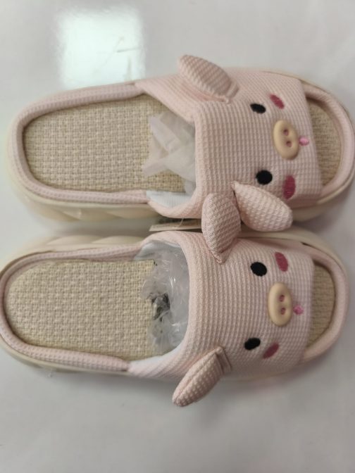 Zapatillas lino cerdo - Imagen 3