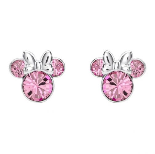 Pendientes plata Minnie rosas - Imagen 4