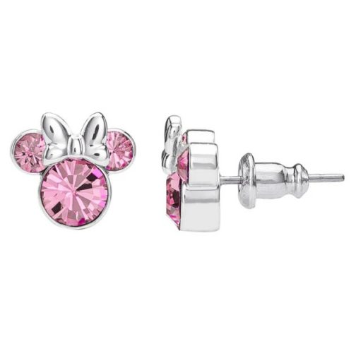 Pendientes plata Minnie rosas - Imagen 3