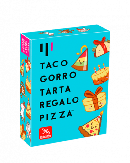 Taco, gorro, tarta, regalo, pizza