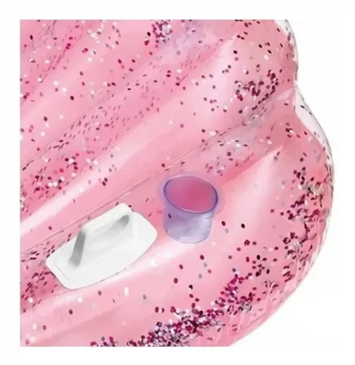 Hinchable Concha Rosa glitter - Imagen 4