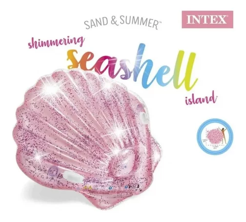 Hinchable Concha Rosa glitter - Imagen 3