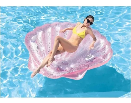 Hinchable Concha Rosa glitter - Imagen 5