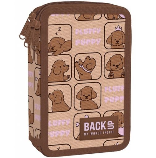 Estuche triple con accesorios perritos - Image 2