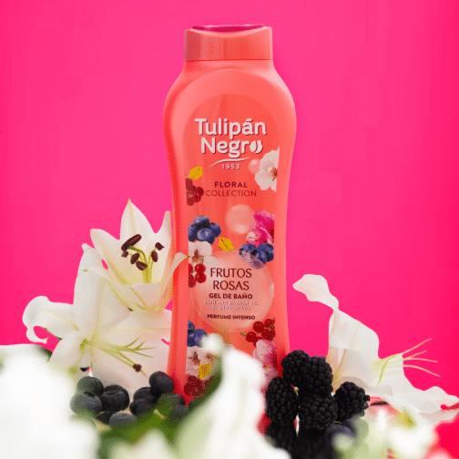 Gel frutos rosas