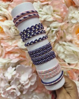 Pulsera verano lila y rosa