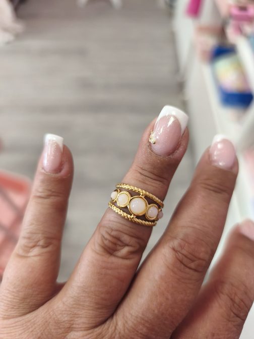 Anillos Luna acero dorado - Imagen 9
