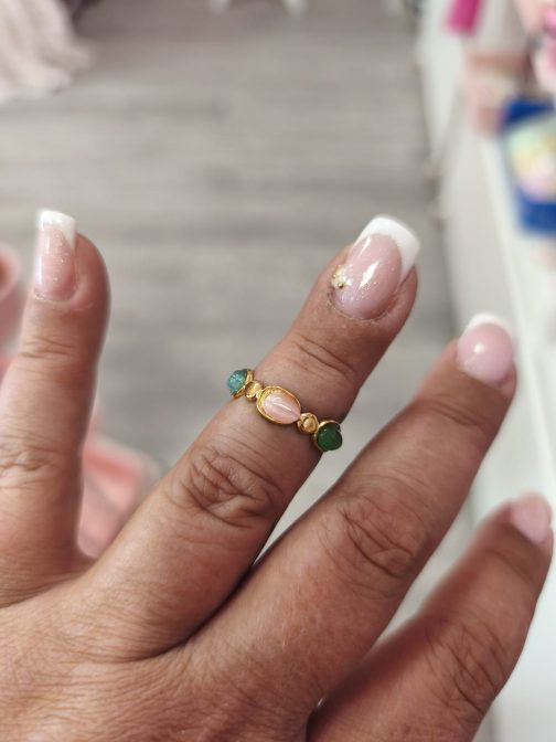 Anillos Luna acero dorado - Imagen 7