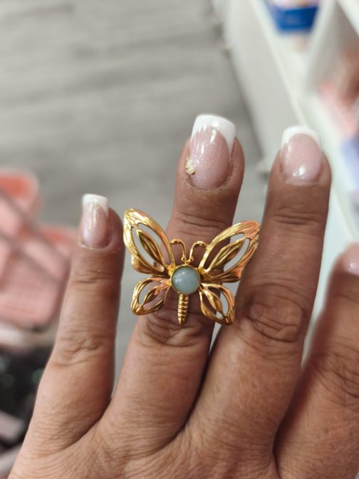 Anillos Luna acero dorado - Imagen 13