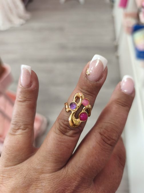 Anillos Luna acero dorado - Imagen 18