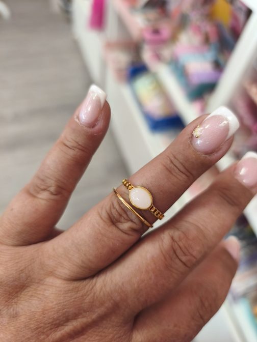 Anillos Luna acero dorado - Imagen 12
