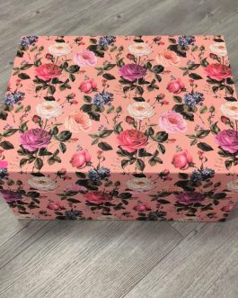 Caja decorativa floral