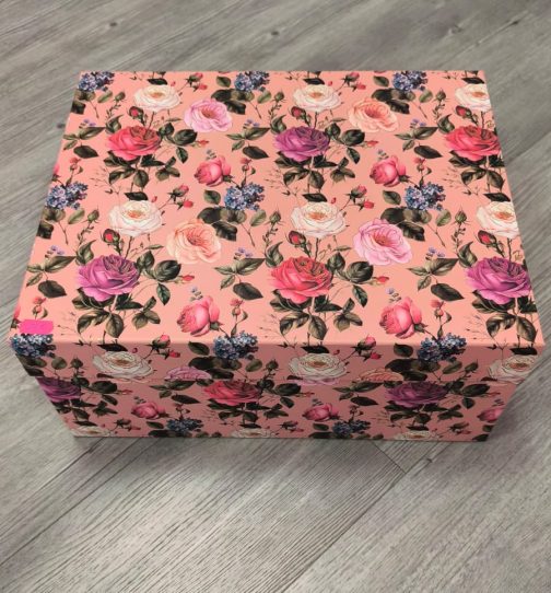 Caja decorativa floral