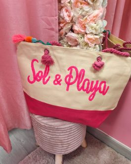 Bolso Sol y Playa fucsia