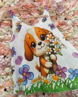 Camiseta tirantes perro divertido