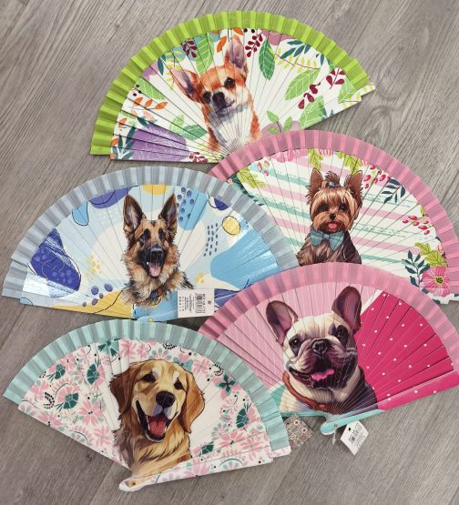 Abanico mini perritos