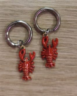 Pendientes mini langostitas