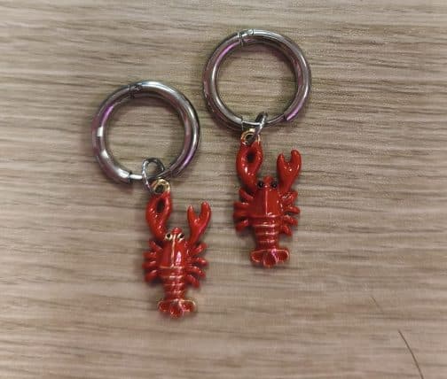 Pendientes mini langostitas - Imagen 2