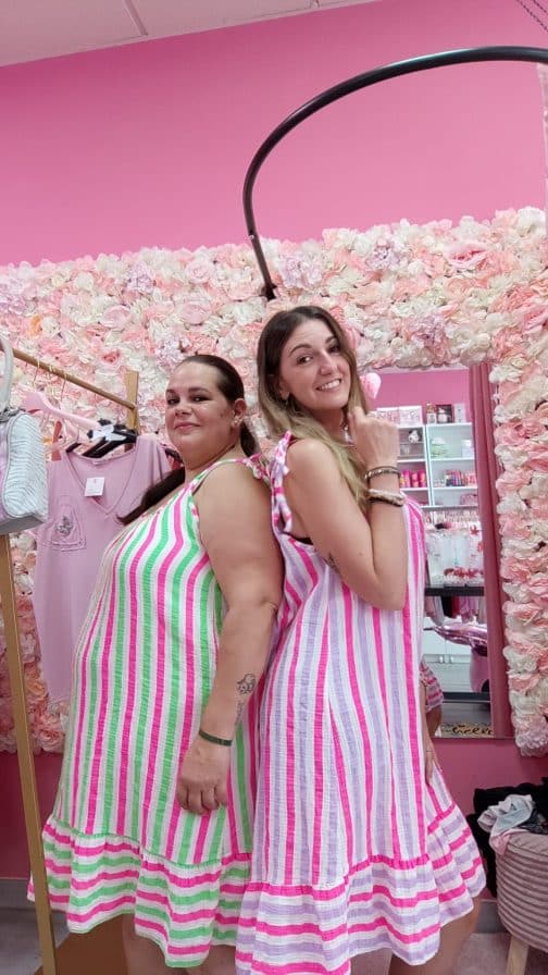 Vestidos cortos rayas - Imagen 4