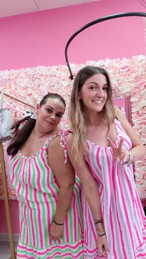Vestidos cortos rayas