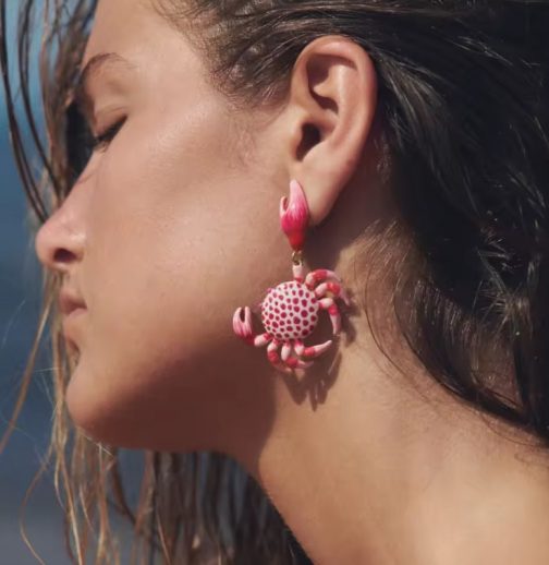 Pendientes cangrejo grandes