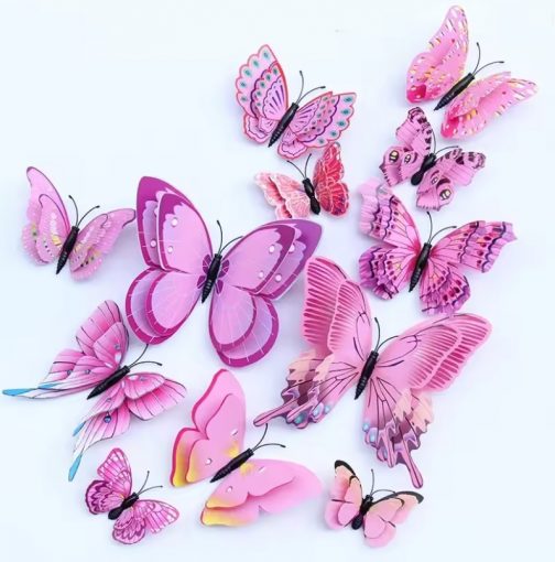 Imanes mariposas rosas