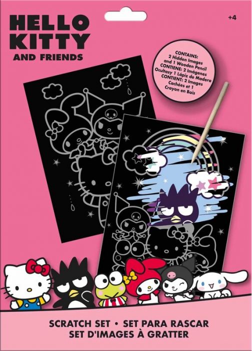 Set de Papelería Scratch Art Hello Kitty