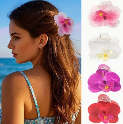 Pinza para el pelo orquídea