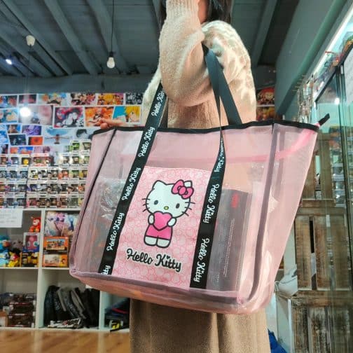 Bolso grande Hello kitty transparente - Imagen 2