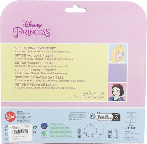 Vajilla infantil princesas Disney - Imagen 2
