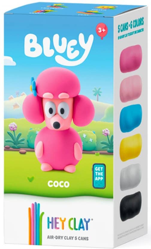 Hey Clay Modela a Coco de Bluey