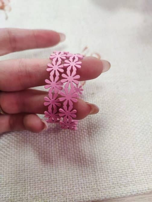 Pendientes aros flores - Imagen 3