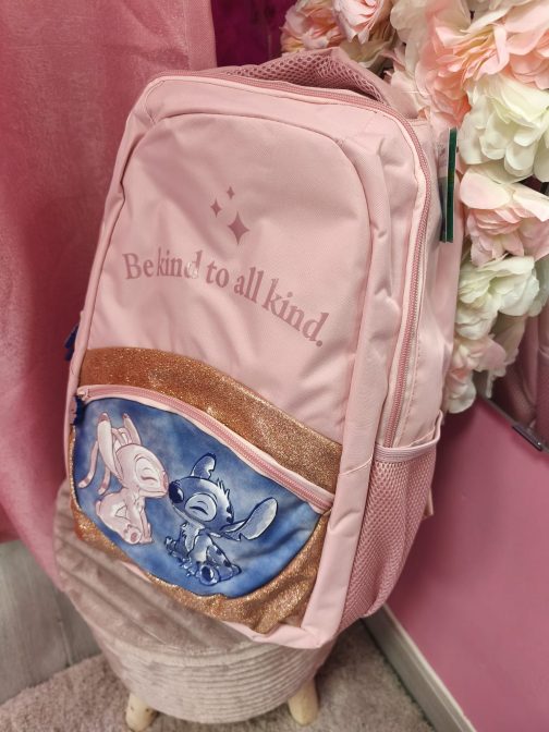 Mochila Stitch y Angel purpurina - Imagen 2