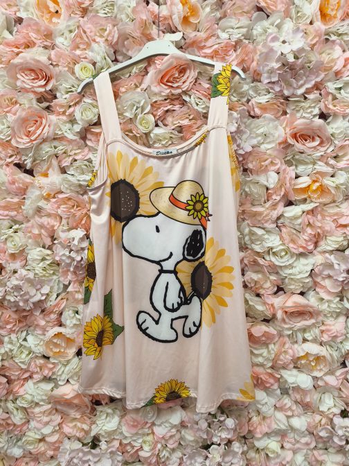 Camiseta tirantes Snoopy girasoles - Imagen 4