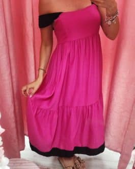 Vestido rosa nocturna