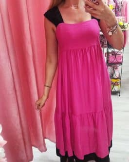 Vestido rosa nocturna