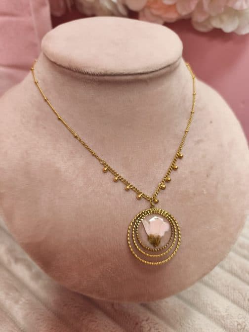 Collar flor preservada - Imagen 4