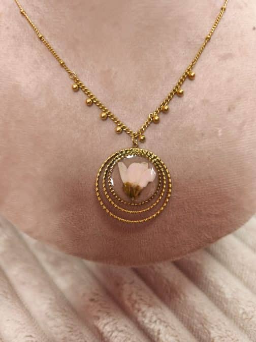 Collar flor preservada - Imagen 5