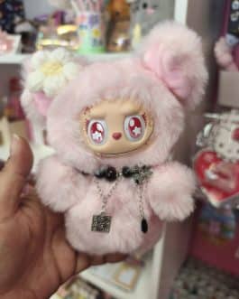 Labubu custom cerdito rosa