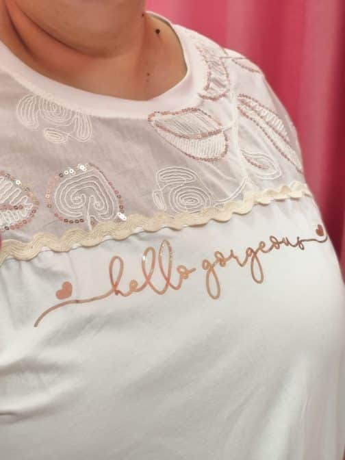 Camiseta Curvy Hello Gorgeous - Imagen 4